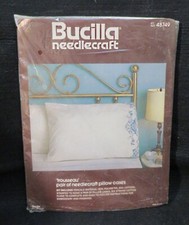 Bucilla Needlecraft 'trousseau' Pillow Case Kit No. 48749