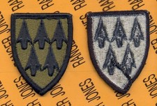 32nd ADA Air Defense Artillery Brigade OD Green Black BDU 2.75" patch