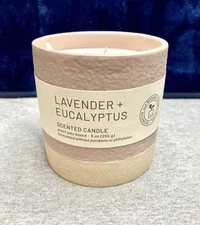 Project 62 Wellness Ceramic Lavender+Eucalyptus Candle - 9 Oz (Lot Of 4)