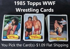 1985 Topps WWF Pro Wrestling Stars-YOUR CHOICE-$1.09 Flat Shipping UPDATED 8/19