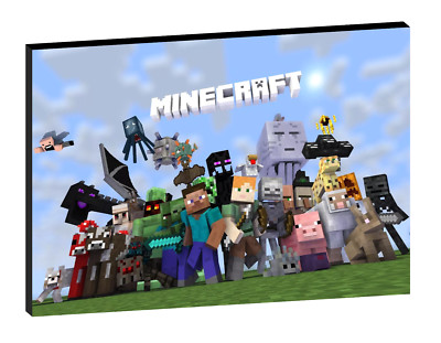 m2 PIXELS Minecraft XL LEINWANDBILD 18'' x 22''