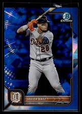 Javier Baez 2022 Bowman Chrome Sapphire Edition Card #68