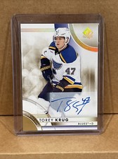 Torey Krug Limited Auto 2023-24 Upper Deck SP Authentic St Louis Blues (JC9)