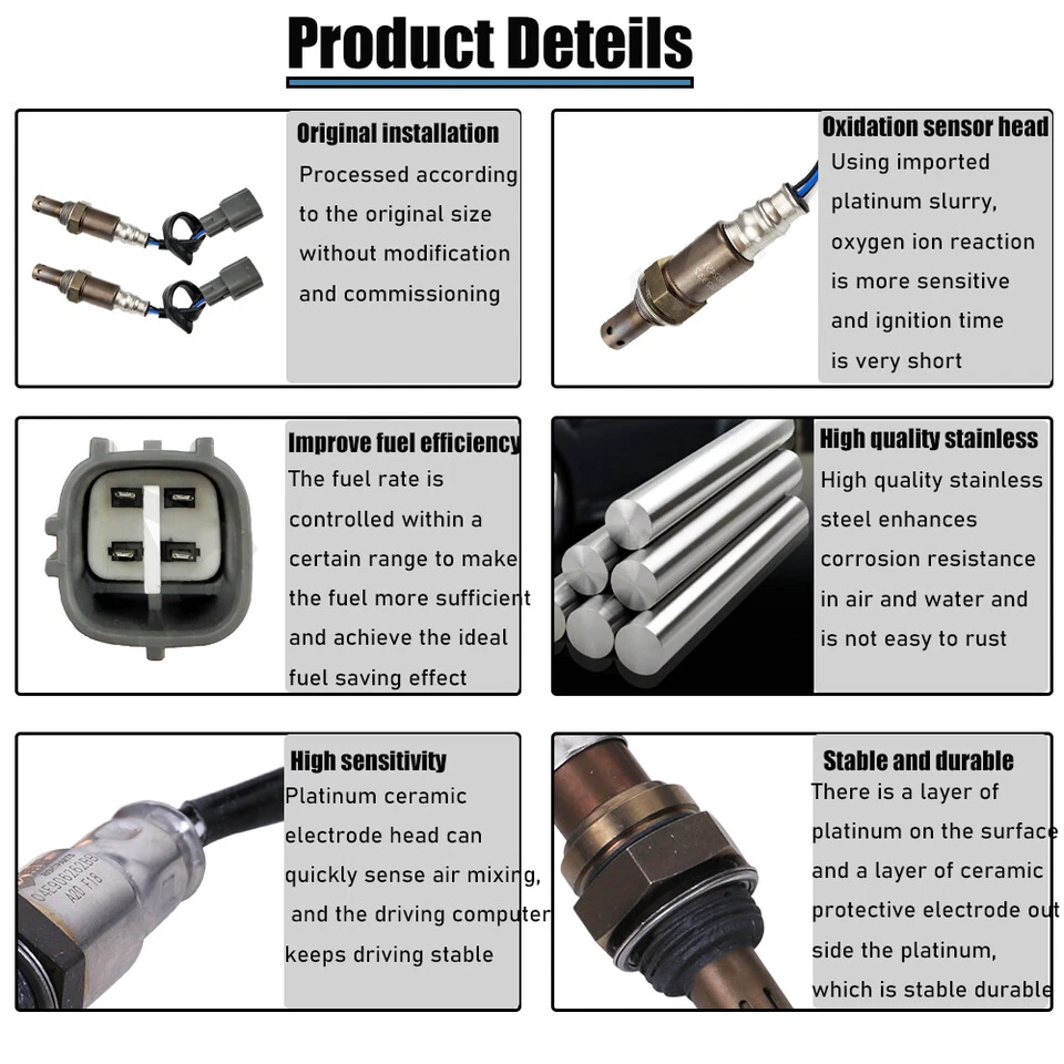Oxygen Sensor Upstream For 2009-2006 Subaru B9 Tribeca Legacy 3.0L 2Pcs O2 - Изображение 4 из 4