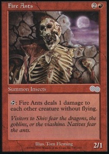 MTG - Fire Ants - Urza's Saga - NM, English Magic FLAT RATE SHIP