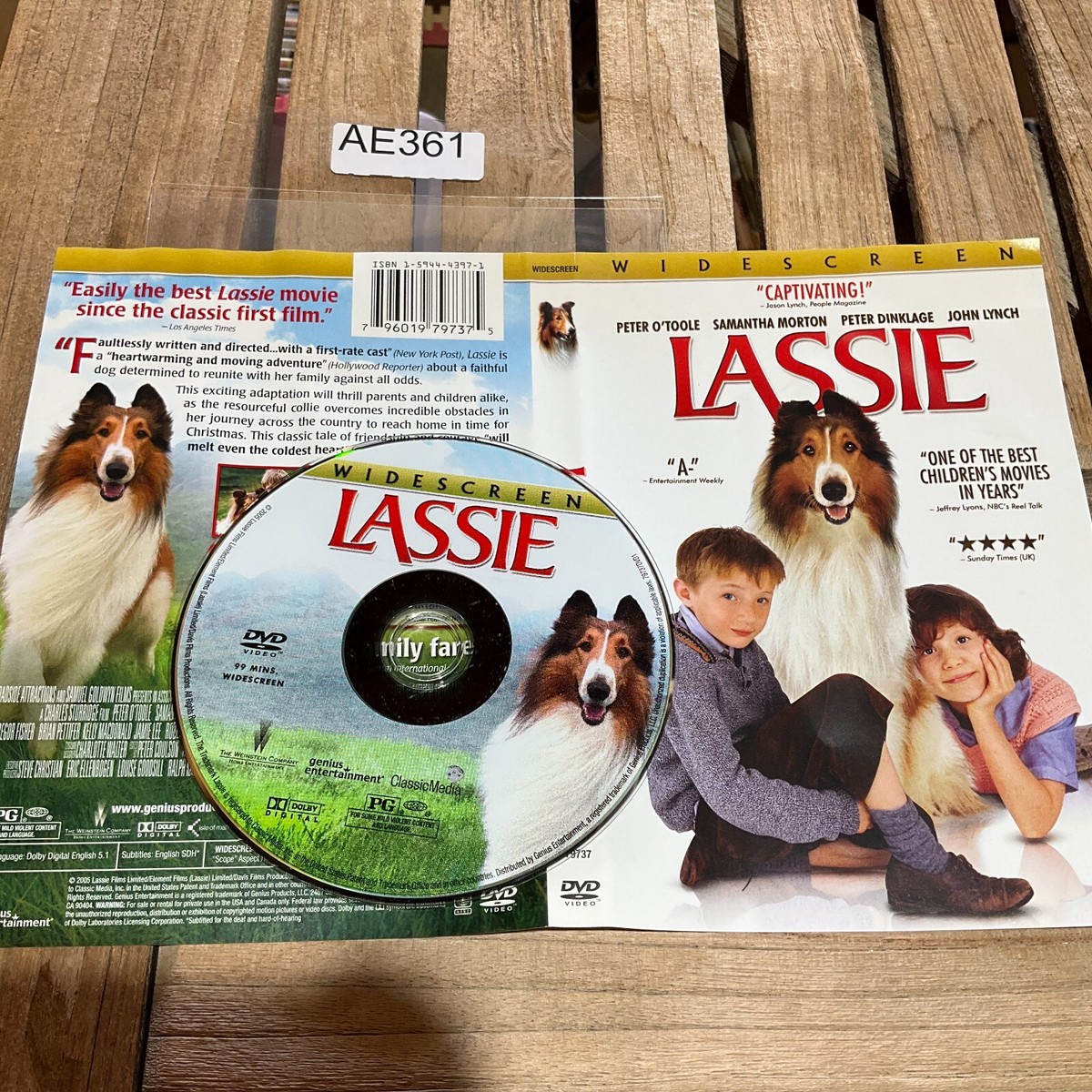 Lassie (DVD, 2006, Widescreen) No Case No Tracking #AE361