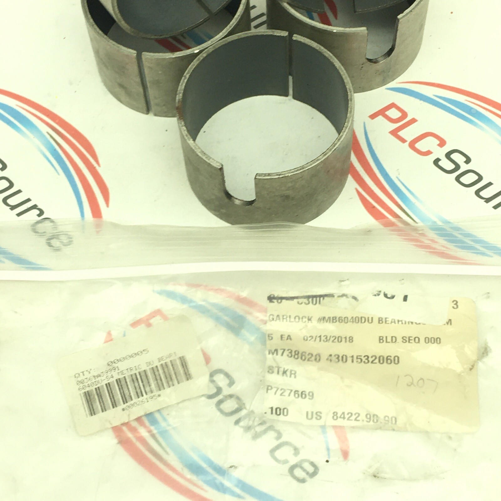 GARLOCK 6040DUS4 METRIC SPLIT SLEEVE BEARING BUSHINGS MB6040DU 5PACK eBay