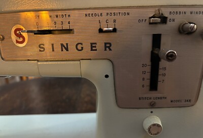 Vintage SINGER Model 348 Style Mate/ Zig-zag Sewing Machine *See