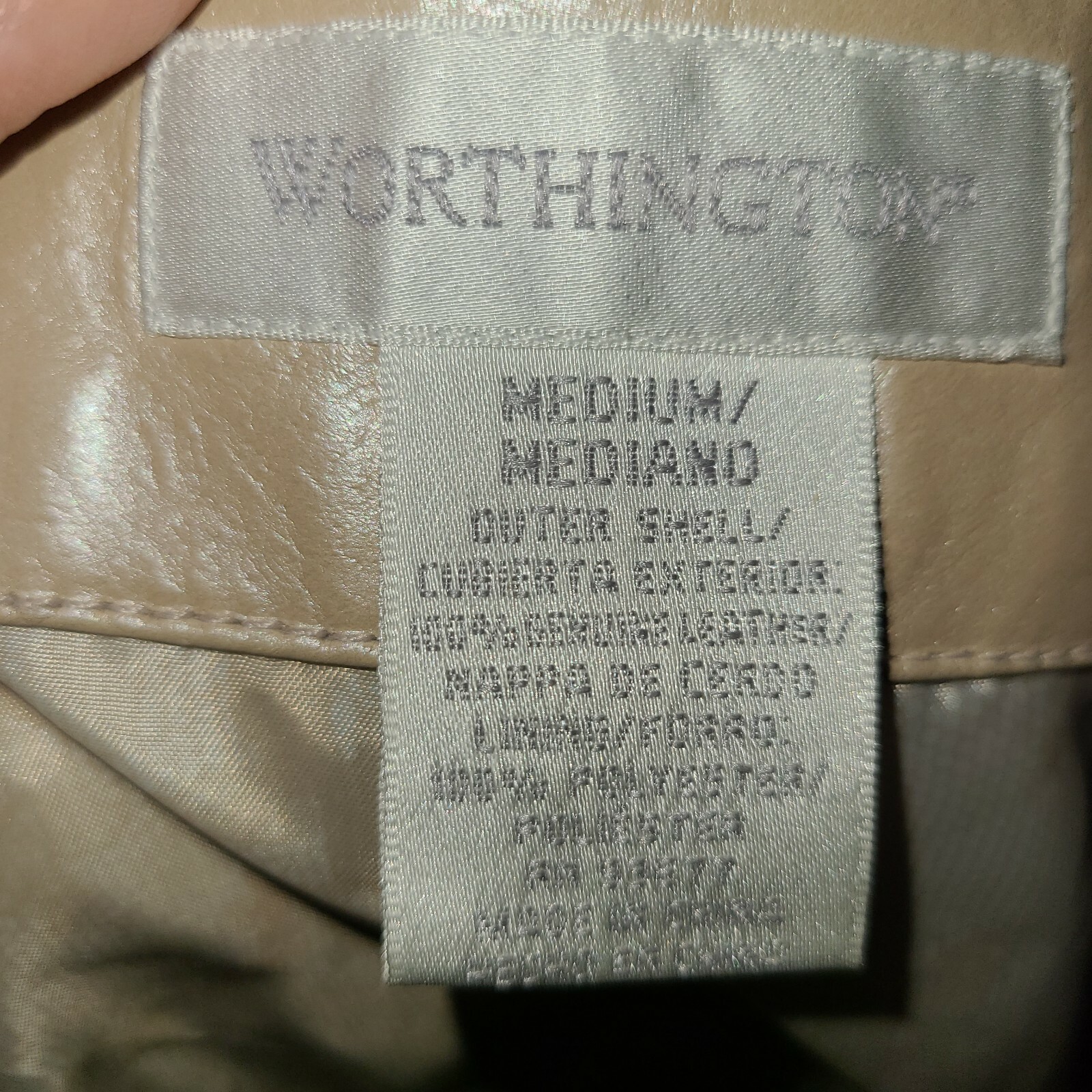 worthington outer shell leather jacket - image 10
