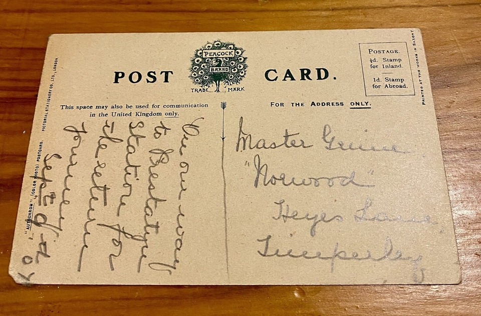 “Rhyl Irish Mail Train” Railway Postcard eBay