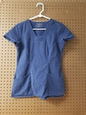 Heartsoul Scrub Top Small Navy Blue