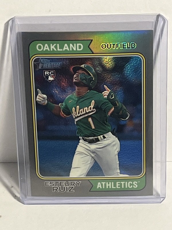 2021 Topps Heritage Esteury Ruiz - refractor /274 - NM