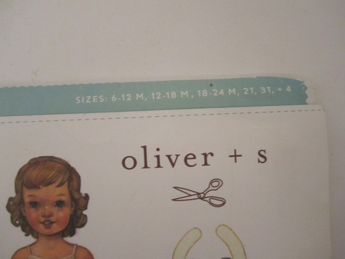 2 Oliver + S Patterns Jump Rope Dress Photo Dress Pattern 6M-3T Uncut - Picture 4 of 5