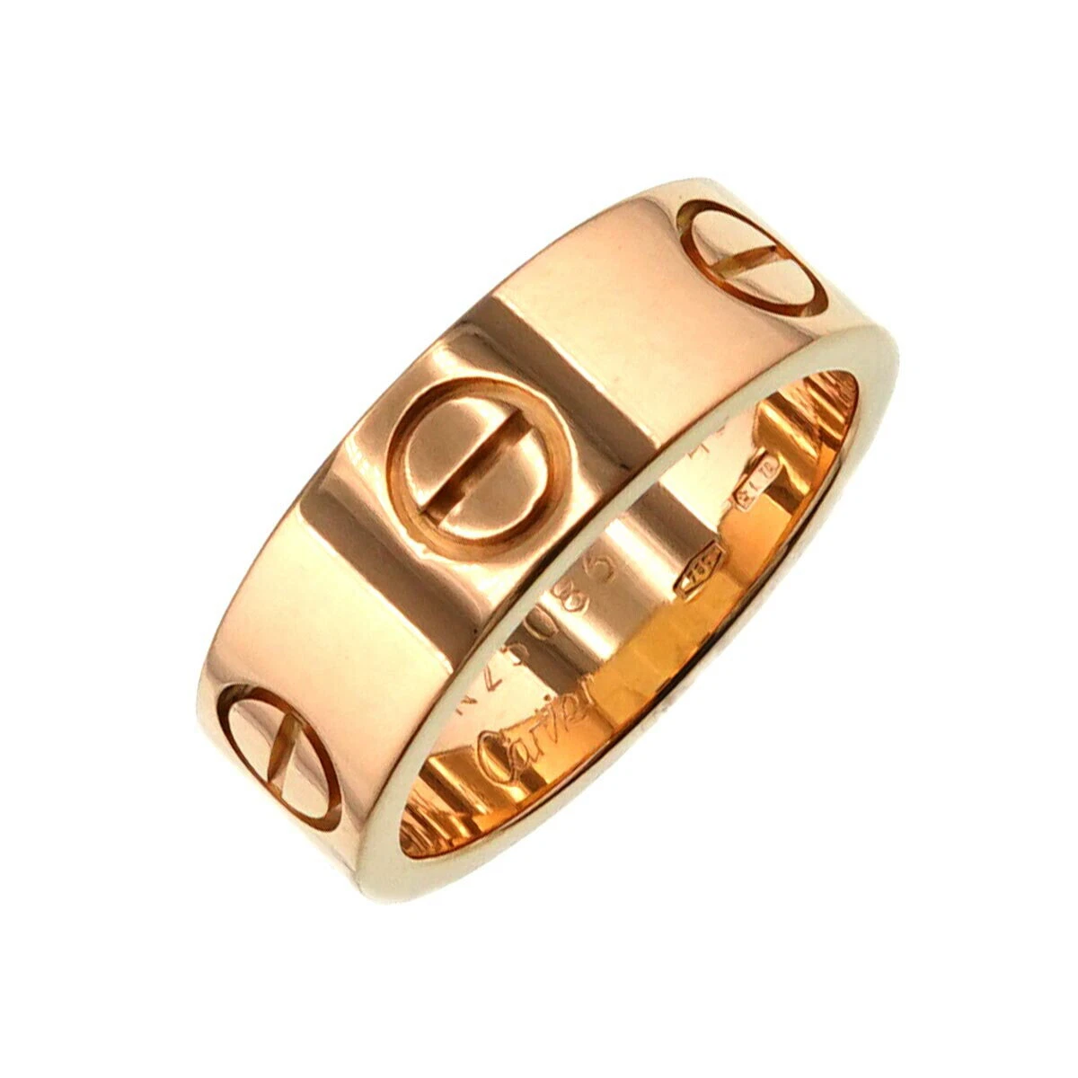 Louis Vuitton Empreinte Ring, Yellow Gold and Diamonds Gold. Size 48