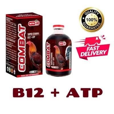 NUTRI-LINE Super Vitamina B12 5500 + ATP Para Gallos COMBAT 50 ML - Suplements For Roosters