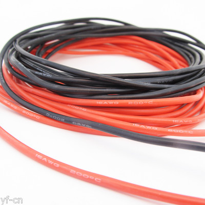 10M 16AWG Flexible Soft Silicone Wire Tin Copper RC Electronic Cable R+B