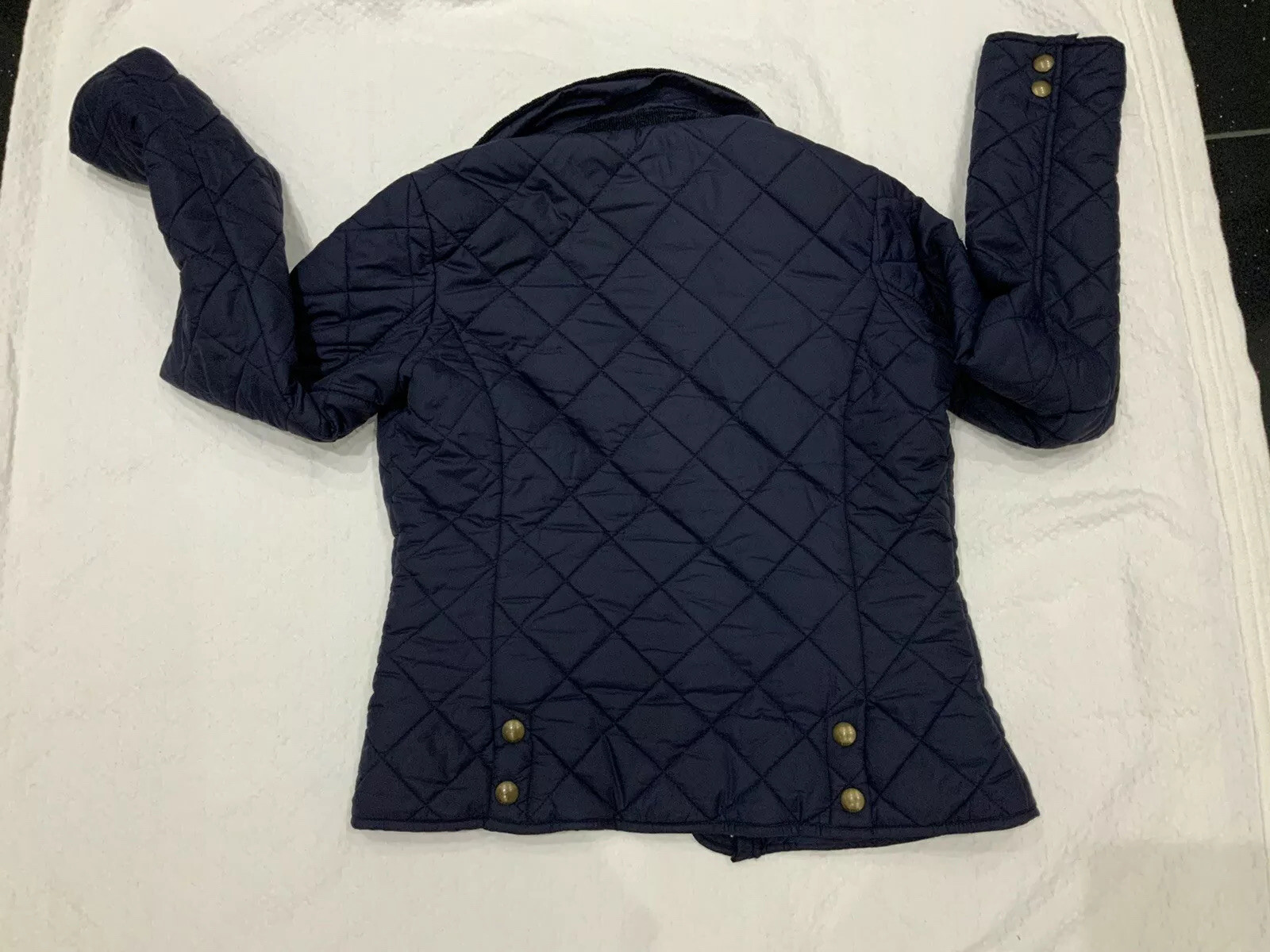 Women’s Tom And Joule Blue Quilted Jacket Size 10 Gem
