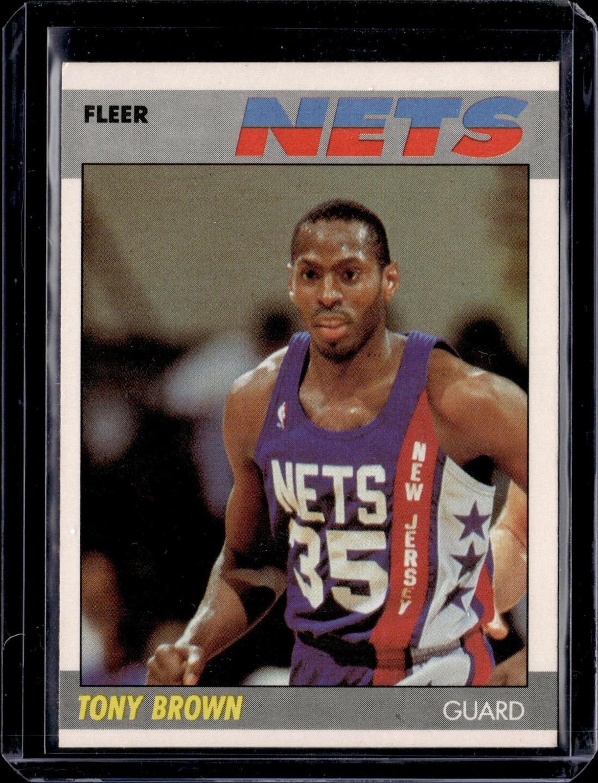 Tony Brown 1987-88 Fleer #14 New Jersey Nets