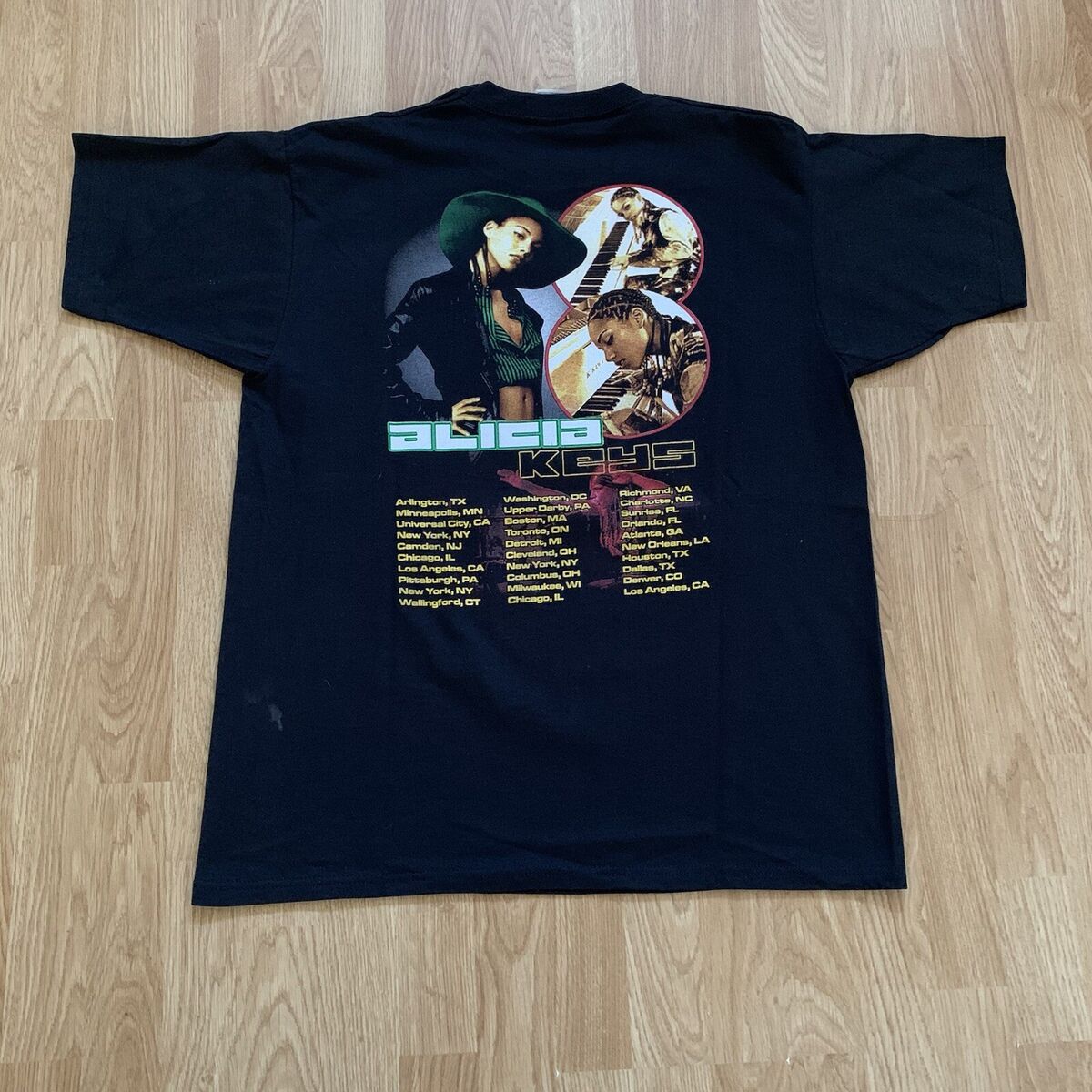 Vintage Alicia Keys 2001-2 Boot Rap Tee T-Shirt Men's XL | eBay Vintage Alicia Keys 2001-2 Boot Rap Tee T-Shirt Men's XL | eBay