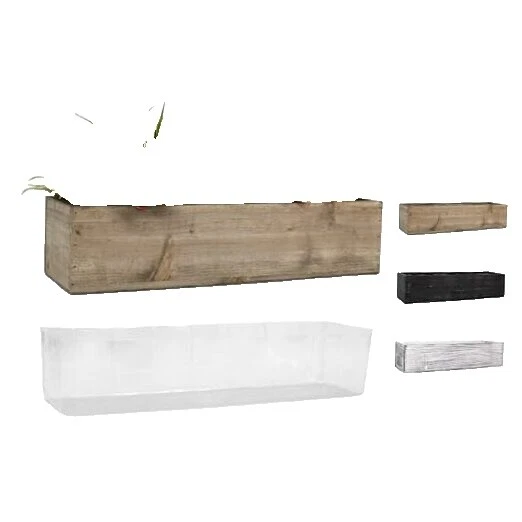 Planta de Plástico Rectangular Multicolor canastas, macetas, jardineras y Platillos