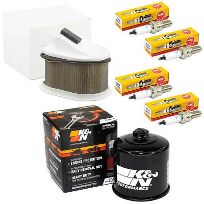 Ölfilter Luftfilter Zündkerzen Set Wartung für Kawasaki Z 750 ZR Z 800 2004-2017