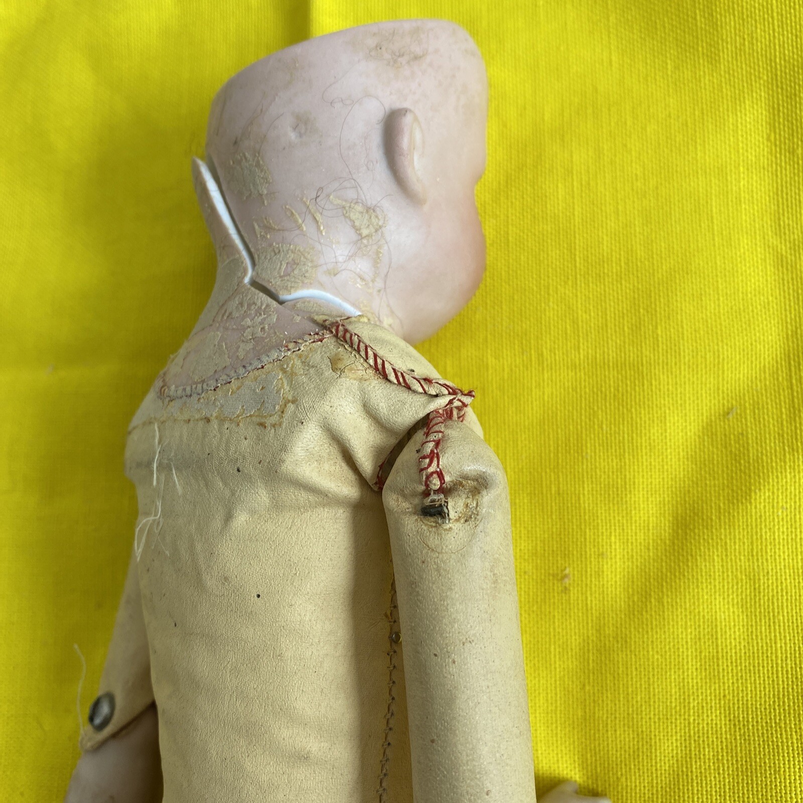 Antique German Doll A M Jointed Leather Body 14" TLC eBay