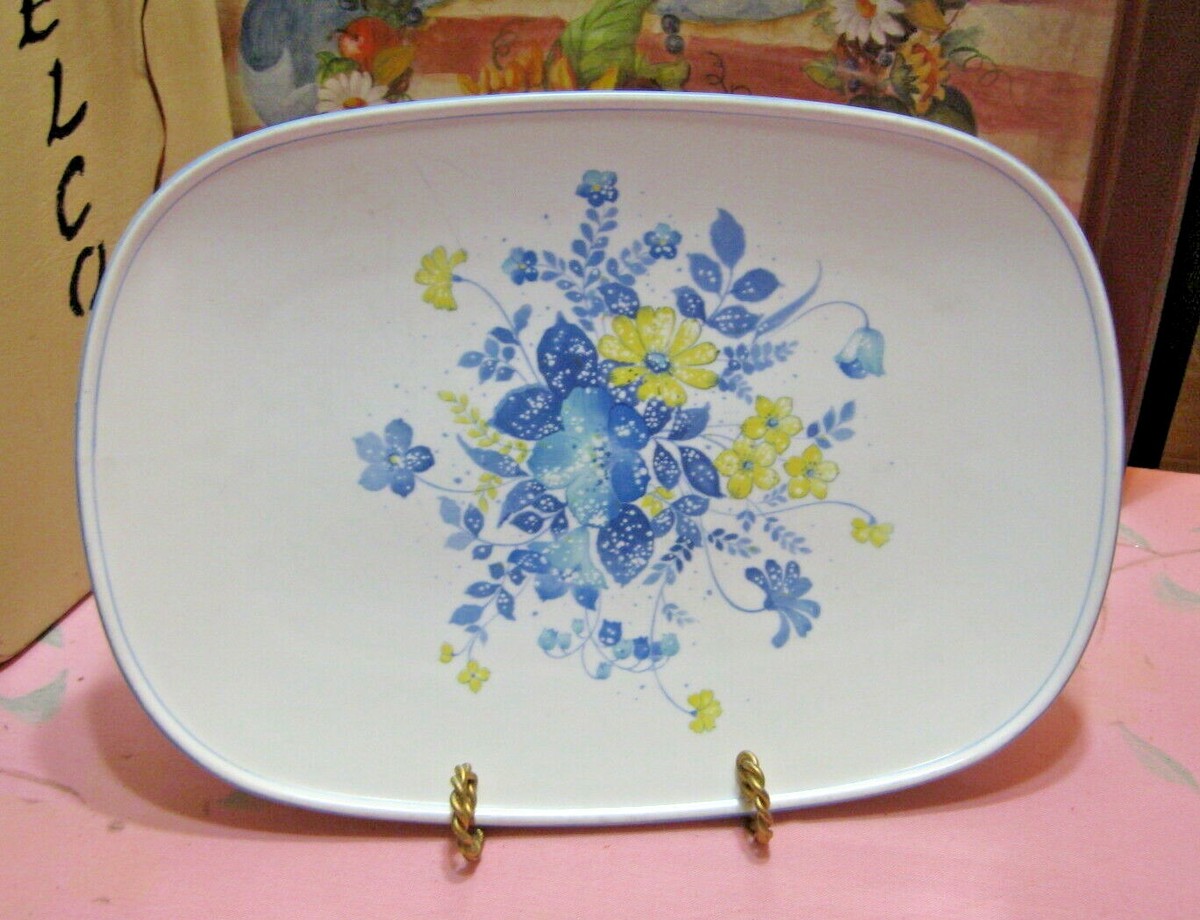 Noritake PROGRESSION China  レトロ柄皿 5枚セット Vintage Retro Blue Moon Noritake Progression China Set Pattern