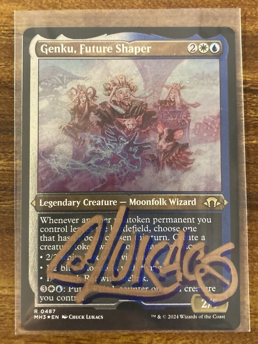 MTG✨Signed GENKU, FUTURE SHAPER Artist Proof ETCHED FOIL✨MH3