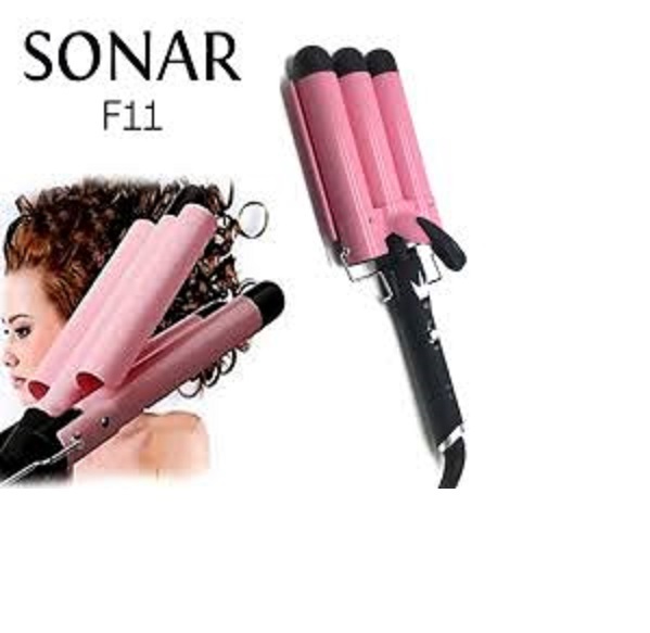 PIASTRA PER CAPELLI 3 TUBI SONAR F11 80W 25mm ARRICCIACAPELLI EFFETTO