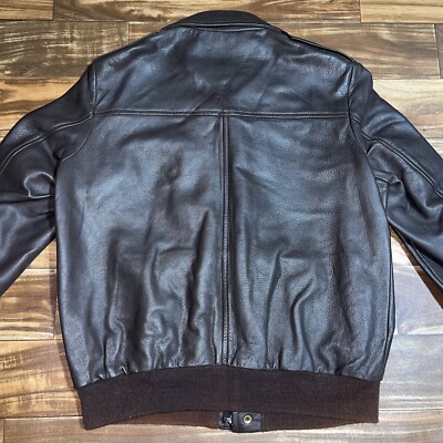 Vintage Mid Western Genuine Deerskin Sport Togs Leather Bomber