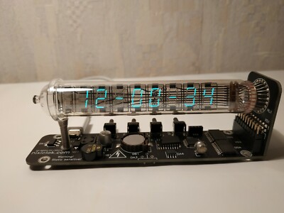 Nixie tube clock assembled vintage tube desk IV-18 Ice tube clock Adafruit VFD