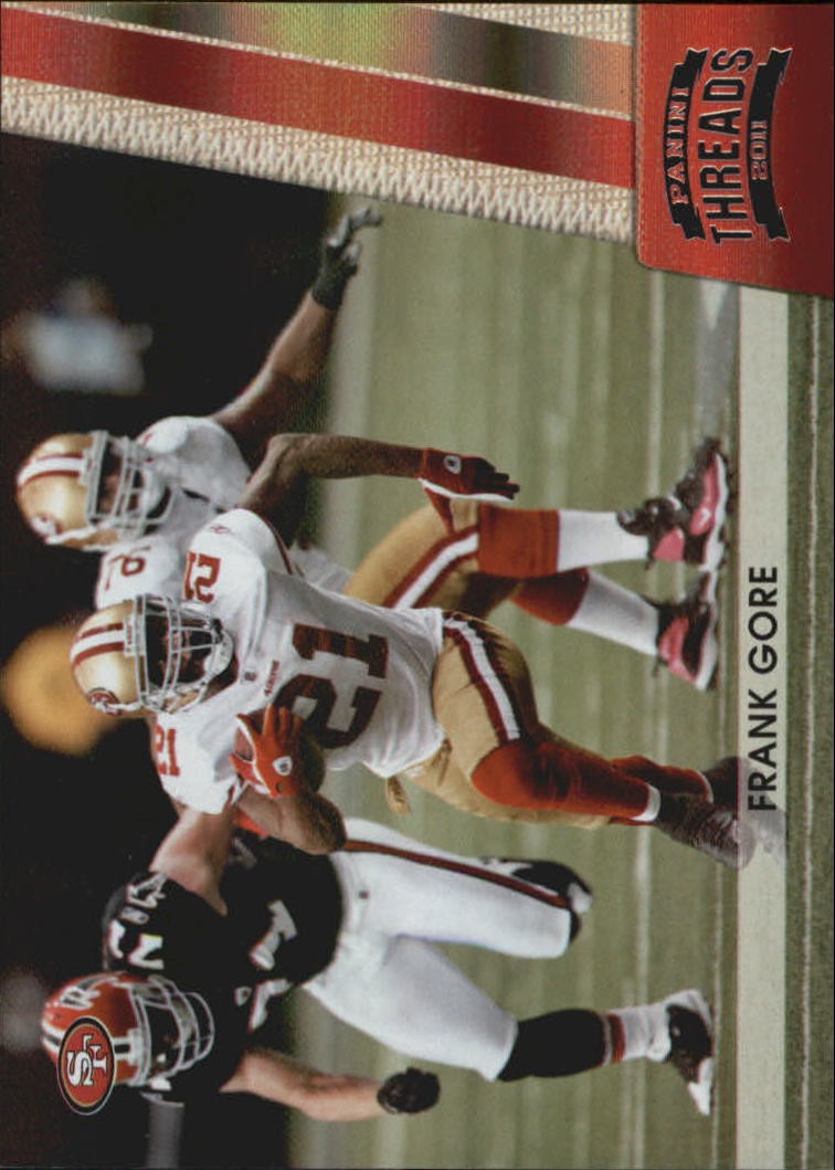 2011 Panini Threads Silver #125 Frank Gore/250 FB