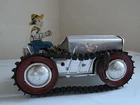 Marx Working Climbing Tractor With Tin Litho Farmer