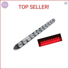 15" Clear Red Multi-function Stop Turn Tail Marker Trailer Light LED Bar Truck W