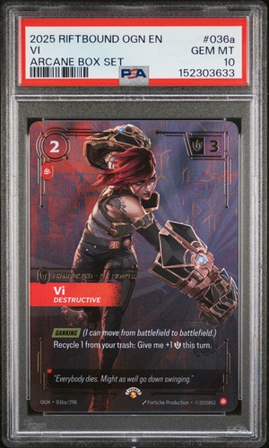 2025 RIFTBOUND: LEAGUE OF LEGENDS OGN-ORIGINS #036A VI - DESTRUCTIVE ...