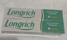 Longrich Toothpaste WhiteTea,Fluoride Free,Deep Cleaning Jumbo Size 2 Pack 200g