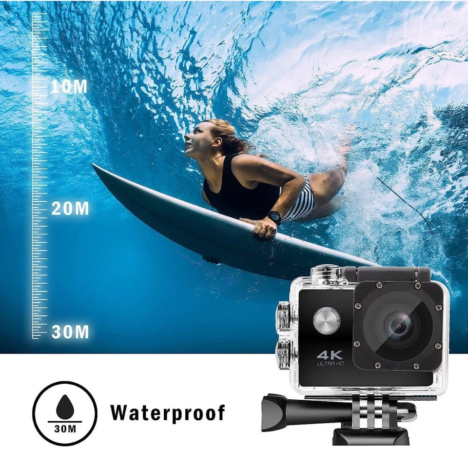 HD 1080P Action Kamera Sport Kamera Fahrrad Motorrad Helm Kamera für Outdoor Cam - Bild 4 von 4