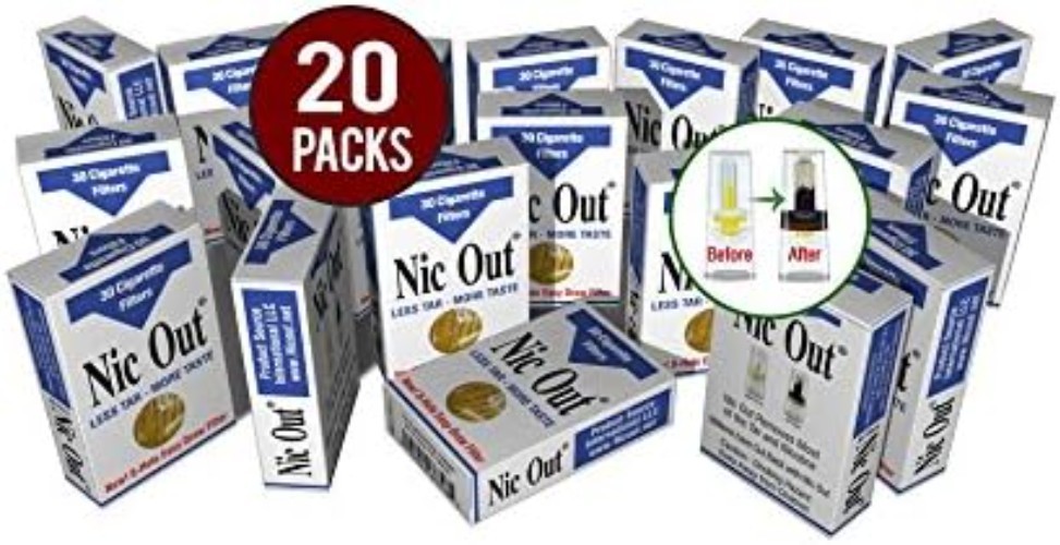 Nic Out Cigarette Filters 600 Filters - 20 Packs Wholesale