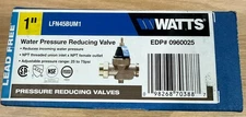 New! Watts LFN45BUM1 1 inch Water Pressure Reducing Valve EDP 0960025