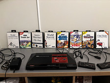 Sega Master System Model 1 Console Bundle + 8 Boxed Games | Tested & Working