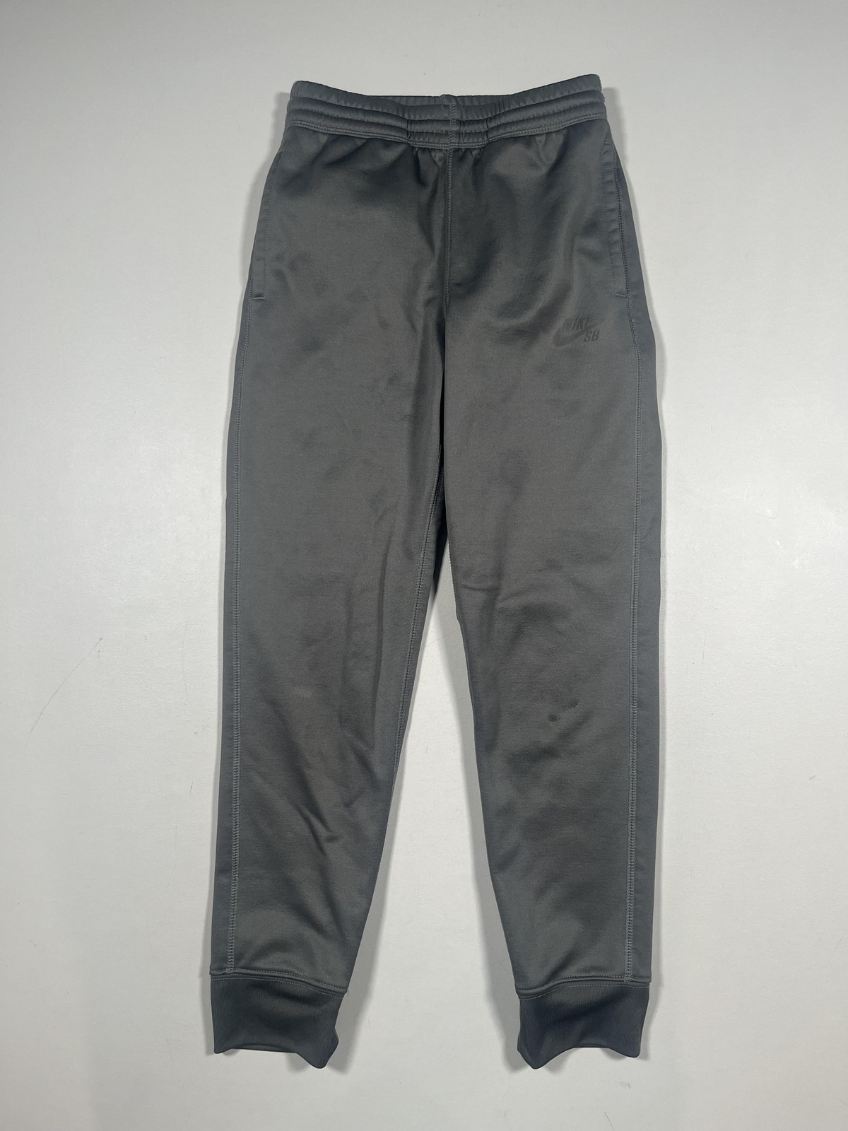 Nike SB Pants Youth 10-12 Gray Therma-Fit Joggers Fleece Lin