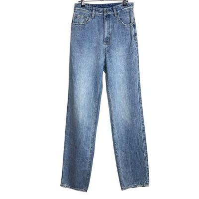 Ksubi Playback Blue Jeans Women Size 26 High Rise Straight 098 Denim Light Wash