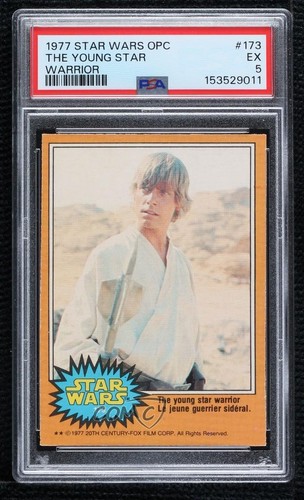 1977 OPC Star Wars #173 The young star warrior