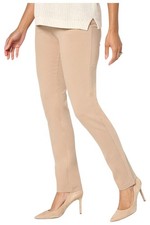 Belle by Kim Gravel Women's Ponte Hollywood Waist Pant SilverMink