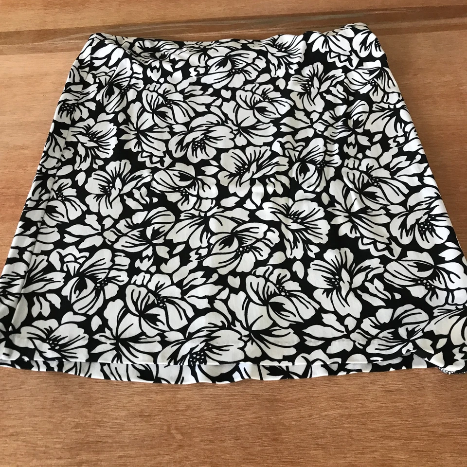 Falda Lápiz Lauren Ralph Lauren Mujer PM Negra Floral Mini Preppy Foto 2 de 4