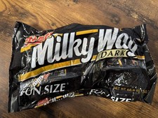 Vintage Mars Milky Way Dark Fun Size Candy Bag 12 oz Empty 1980s 1990s