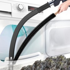 PetOde 2Pcs Dryer Vent Cleaner Kit Universal Vacuum 31.5 x 0.73 Inch, Black