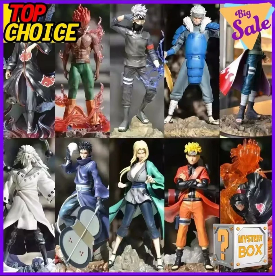 Naruto Blind Box Figure Anime | 3 Misure 5-35cm | Uzumaki Sasuke Kakashi | Regal - Immagine 3 di 4