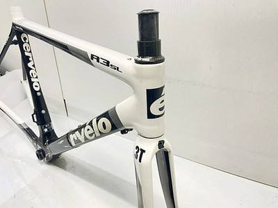 Cervelo r3ロードバイクフレームセット　ホワイト ※ジャンク CERVELO R3 SL Carbon Road Freme Set 2010 Black/White Junk Size 51