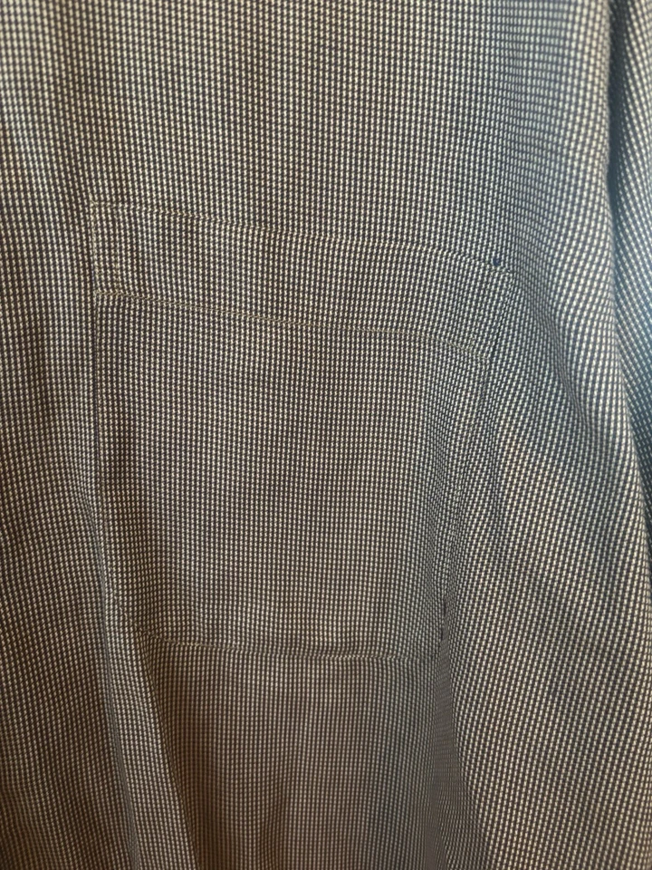 Camisa de vestir Hart Schaffner Marx para hombre manga larga, marrón, botón. Talla L. Italia Foto 4 de 4